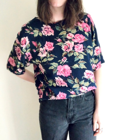 Vintage flower blossom blouse - Picture 8 of 15
